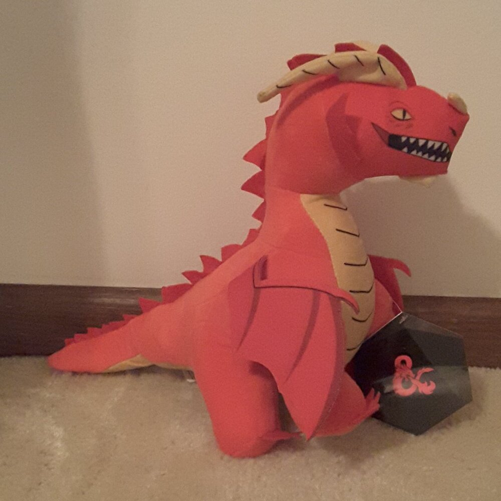 Dungeons and Dragons 9" Red Dragon Plush NWT